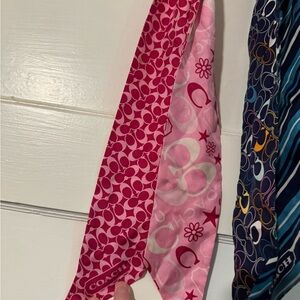 2 Coach Twillies / bag scarves